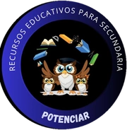 Potenciar · logo circular de recursos educativos para Secundaria